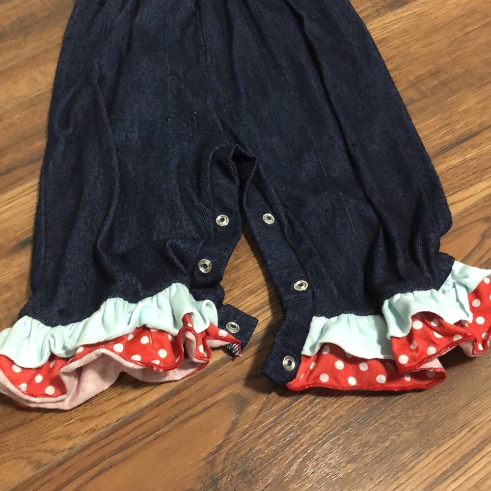 Candy Apple Girls Ruffle Longalls - Picture 4 of 4